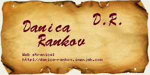 Danica Rankov vizit kartica